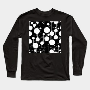 Electronic white lights pattern Long Sleeve T-Shirt